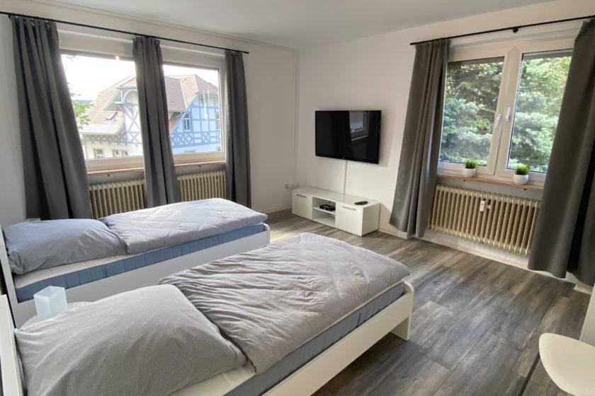 Apartment mit 2 Einzelbetten Gästezimmer Zimmervermietung Monteurzimmer